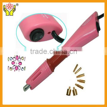 Plastic handle crystal ab ss20 siam rhinestones