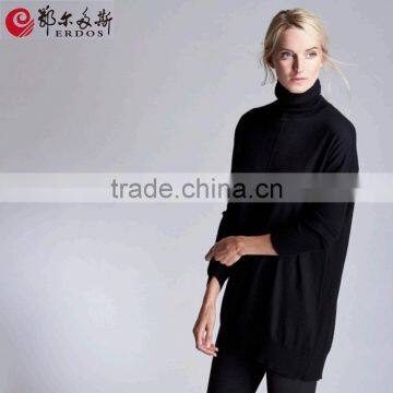 Erdos cashmere winter womens turtle neck long sweaters