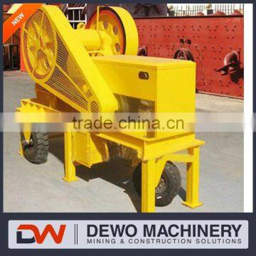 mini diesel mobile jaw crusher