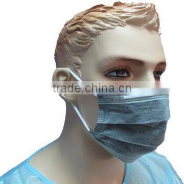 Disposable black surgical activated carbon filter face mask (Carbon face mask-004)