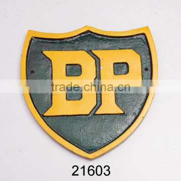 BEST SELLING PRODUCT OF CAST IRON BP WALL SIGN PLAQUE