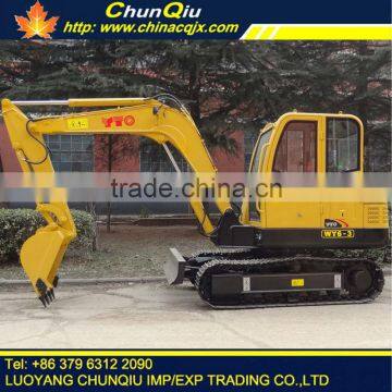 Chinese imported components WY6-3 mini hydraulic excavator for sale with 5.8 ton