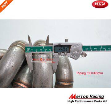 Mertop 3mm Thick Schedule 40 T4 Supra 2JZGTE 2JZ-GTE 2JZ GTE Equal Length T4 Turbo Manifold +44mm V Band Wastegate photo-3