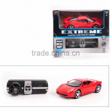 2014 BEST SELLING NEW ARRIVAL 4 WHEEL DIE-CAST METAL CAR WITH REMOTE CONTROL TOY SET FOR CHILDREN