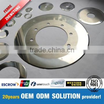 Packaging Machinery Parts Corrugated Standard Circular Carbide Slitter Scorer Blades