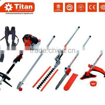 52 CC Petrol Long Reach Hedge Trimmer Pole Saw Strimmer Bush Cutter photo-2