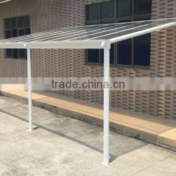 Sturdy aluminium polycarbonate patio cover, balcony canopy, outdoor patio covering