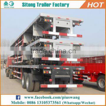 Hot-selling inexpensive 20ft 40ft container semi-trailer 40 feet flatbed truck trailer made in china