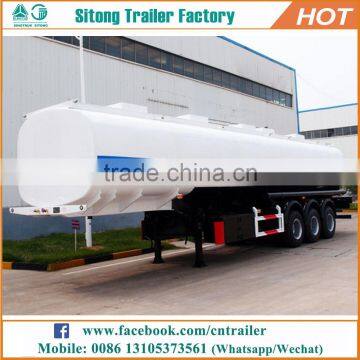 Factory direct Oil tanker petrol oil tank semi trailer carbon steel leeagra fuel trailers