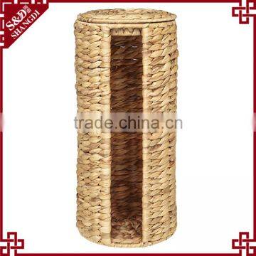Unique New 3 Spare Rolls to Hold Water Hyacinth Hand Woven Toilet Roll Holder