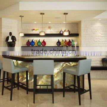 NEW DISPLAY BACKLIT ONYX COUNTERTOPS FOR BAR RECEPTIONS photo-4