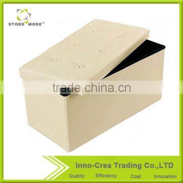 Wholesale Durable OEM PVC Multi-Function Storage Ottoman photo-3