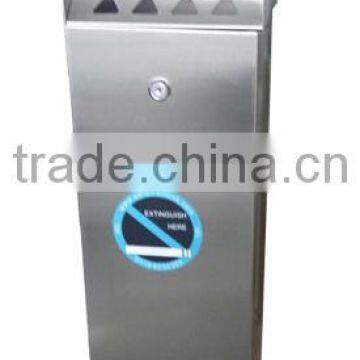 Stainless Steel Free Standing Outdoor Cigarette Bin, Ash Tray