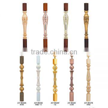 Luxury Design Decorative Color Coated Aluminum Indoor Railing Stair Baluster photo-3