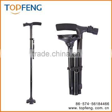 Foldable cane with LED light/Walking Stick With LED Light/elderly walking stick