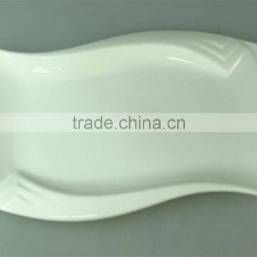 Ornamental White Ceramic Dinner Plate With LOW PRICE,Porcelain Plate For Wholesale photo-2