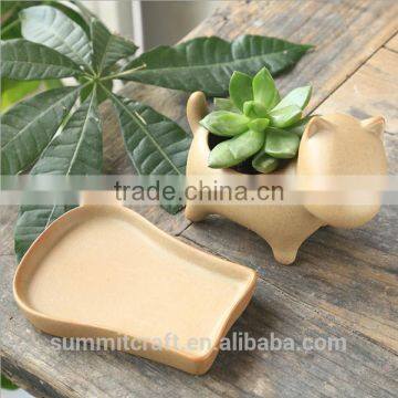 Small Animal Cat Dog Hippo Shape Flower Pot Pottery Pot photo-4