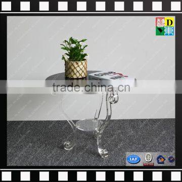 Small round three legs acrylic coffee table from shenzhen yidong