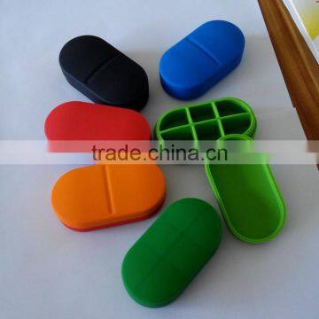New Fashion Eco-friendly Silicone Medical Six-compartment Pill Cases/Medical Storage Silicone Pill Cases photo-3