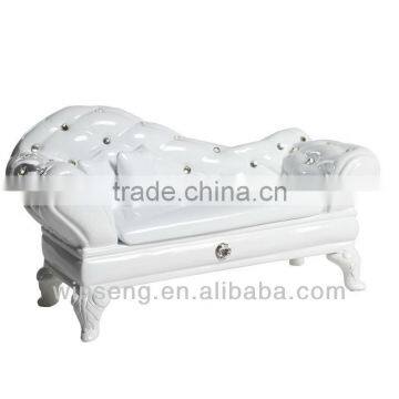 High Quality Polyresin Decorative Sofa Jewelry Box with crystals from swarovski