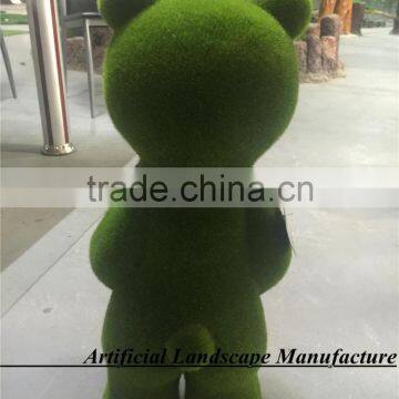 High Quality Green Moss Bear,fake Green Grass Moss Animal Lovely Moss in Guangzhou photo-3