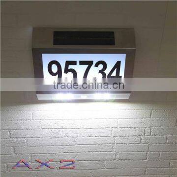 brightness solar house number lights plate with sensor