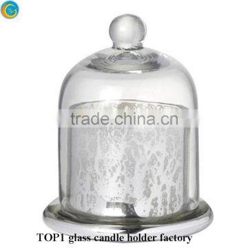 Small Size Dome Glass Cloche Candle Jars photo-2