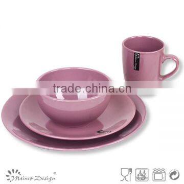 Ceramic 16pcs One Color Simple Design Dinnerware Set photo-2