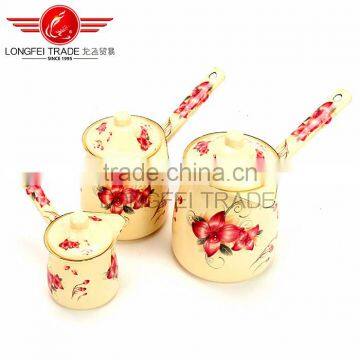OEM High Quality Enamel Coffee Pot/coffee Jug Coffee Warmer With Decal photo-3