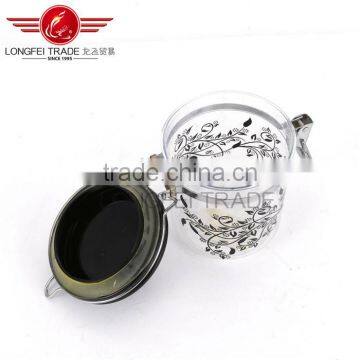 Good Design Wholesale Small 10*11cm Plastic Airtight Jars / Storage Box With Stainless Steel Lid /Cover photo-2