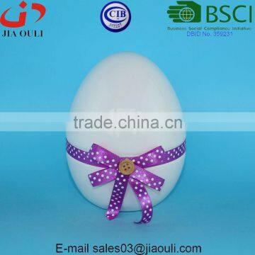 Easter Decorations Ceramic Spring Eggs With Ribbon Bowknot photo-2