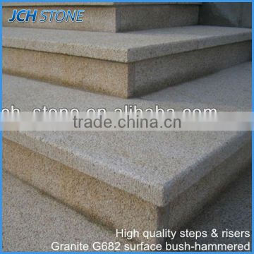 2016 Wholesale simple friction outdoor stone steps risers granite stairs