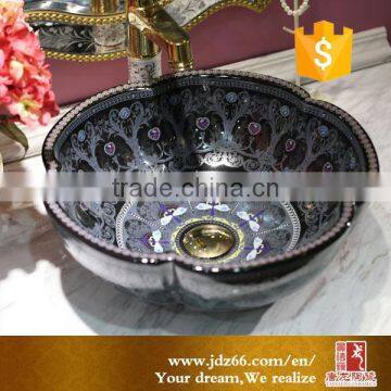 Jingdezhen Ceramic Washbasin Table Top Hand Wash Basin photo-3