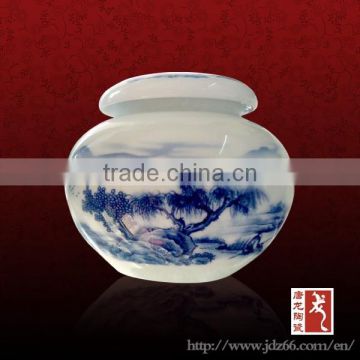 Good-quality jingdezhen ceramic tea jar fine porcelain tea caddy