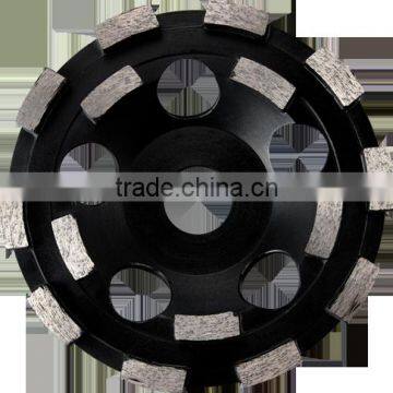 5" 125mm Double Row Stone Diamond Abrasive Grinding Wheel Diamond Grinding Disc photo-2