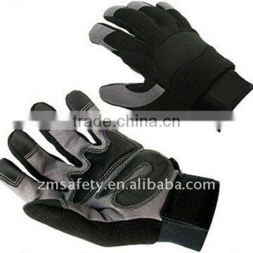 Gripper synthetic leather safety anti-shock mechanic sport gloves ZM895-H