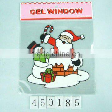 Reusable adhesive PVC window sticker