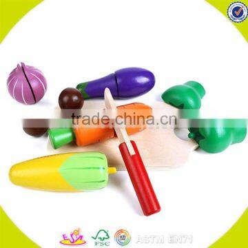 Wholesale Hot Wooden Cutting Food Toy Colorful Wooden Pretend Cutting Food Toy Baby Cutting Fruits and Vegetables W10B125 photo-3