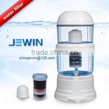 Low price mineral water filter pot with ceramic and cartridge filter