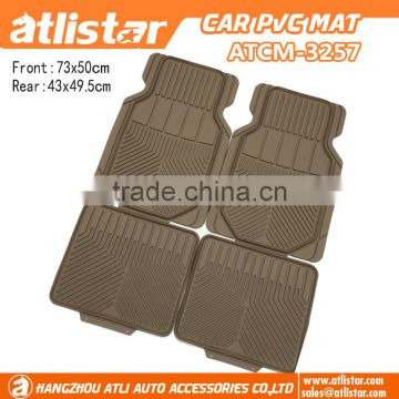 Soft pvc door car mats good smell in black color