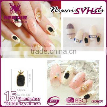 Metal stud for nails Gold or Silver Nail Metallic Accessories 3D Metal alloy Nail Art Decoration