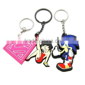 2017 Newest Wholesale Cheap Silicone Soft Keychain / Rubber Silicone Keyring photo-5