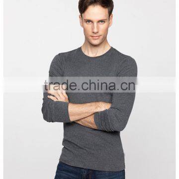Custom100% Cotton O Neck e Winter Tee Long Sleeve Blank Shirts Men T-shirt photo-2