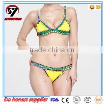 Shuoyang hot selling on amazon sexy mature bikini free sample bikini swimwear