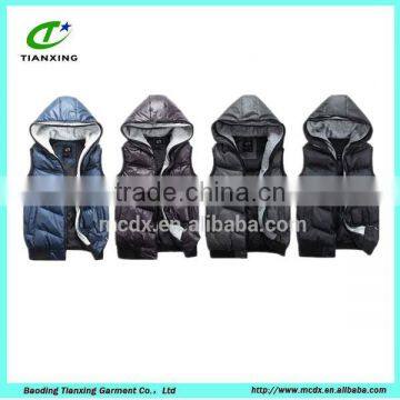 Zip Warm Parkas Vest Jacket