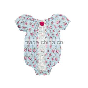 Baby Romper In China NewBorn Baby Girls Vintage Flower Jumpsuits photo-3