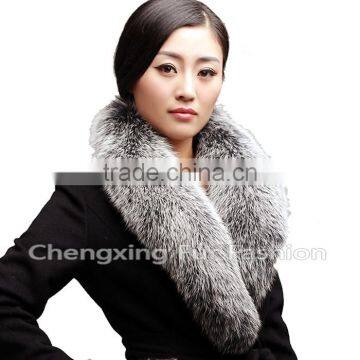 COLLAR-F17B Wholesale Accessories Ladies Raccoon Fox Fur Coat Fur Collar photo-6