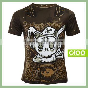 Ciao Luxury Heat Transfer 92% Polyester 8% Spandex Mens t Shirt With Low Price