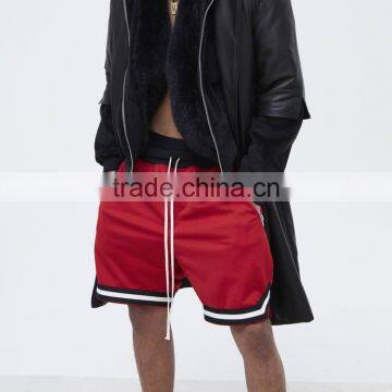 Custom Elastic Waist Gym Striped Basketball Jogger Wholesale Mens Sweat Crossfit Harem Sweat Shorts Pants photo-2