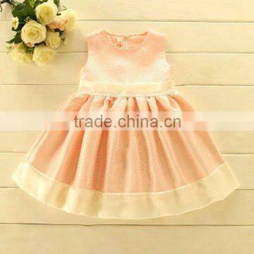 2017 Kids Beautiful Model Frock Design Girls Winter Vest Dress for Infants European Style Autumn Children's Baby Party Dress photo-4